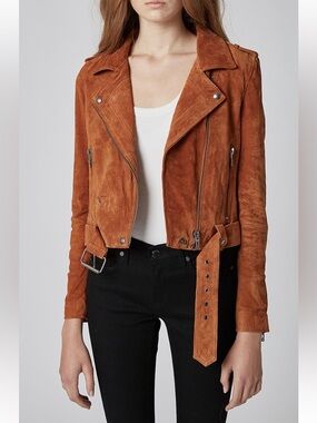 BLANK NYC SUEDE MOTO JACKET - SZ XSMALL
